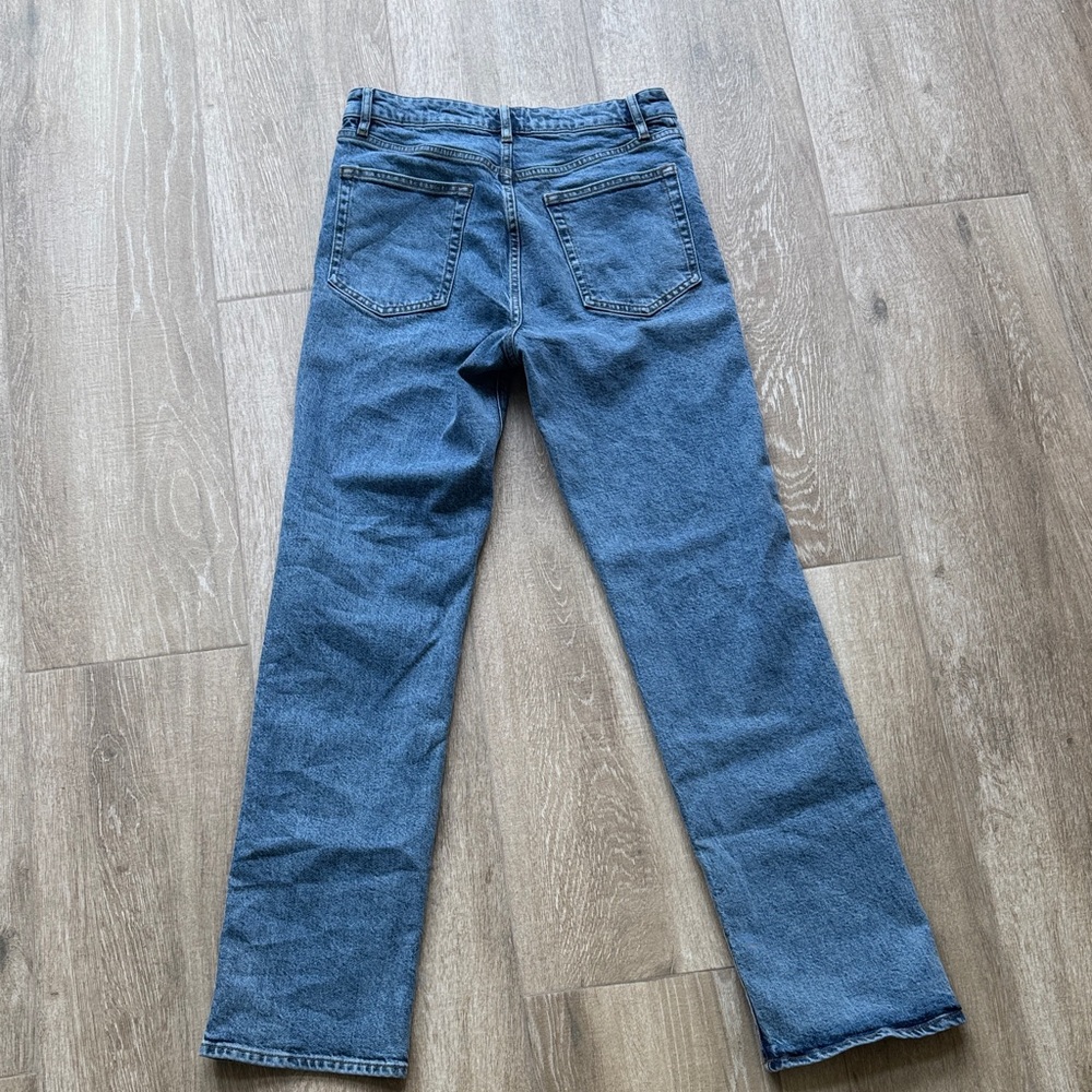 Frame The Ruler High Waist Straight Leg Jeans - Size 29 View 4